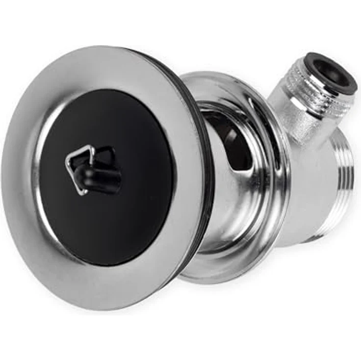 Universal Stöpsel für Spülen, Waschbecken, Duschen und Waschtische, Ø 44 mm - 42 mm Oberseite auf Unterseite, 2er Set, schwarz, Gummi, Ablauf Stopfen – Bild 10