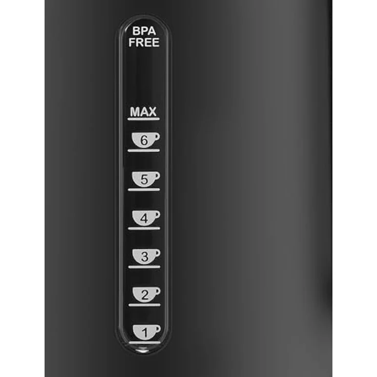 Dualit Wasserkocher Classic 1,7 l, leistungsstark mit 3.000 Watt, matt schwarz, flüsterleiser Betrieb, praktische Wasserstandsanzeige, tropffreies Ausgießen – Bild 3