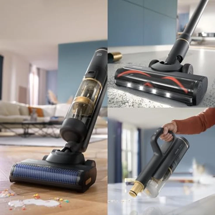 Philips XW7264/11 AquaTrio, 3-in-1 Nass- und Trockensauger mit Handstaubsauger-Funktion, innovatives Auto-Reinigungssystem und LED-Saugdüse – Bild 3