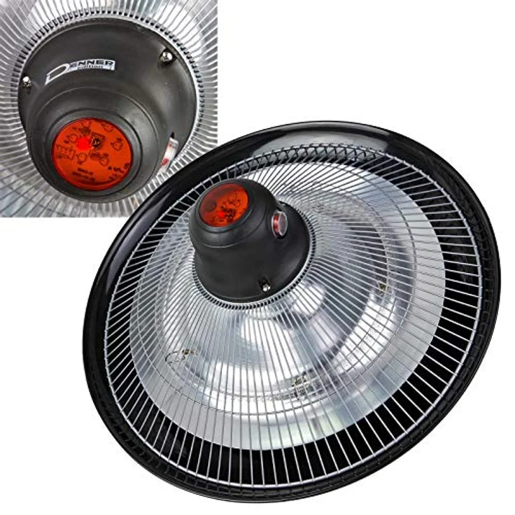 DEMA Deckenheizstrahler DHS 1500R, Halogen Heizgerät mit Fernbedienung, 3 Leistungsstufen, spritzwassergeschützt IP34 – Bild 5