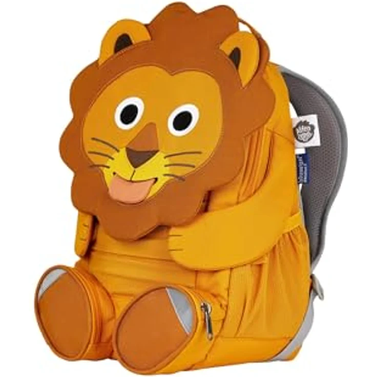 Affenzahn Large Friend Löwe, Freizeitrucksack aus strapazierfähigem Textil für den täglichen Gebrauch – Bild 3