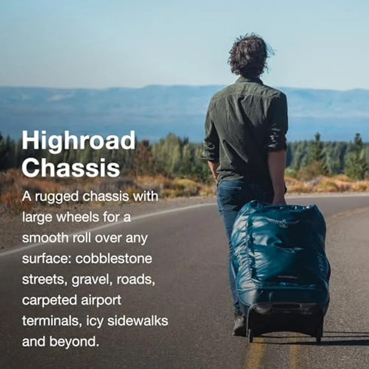 Osprey Transporter 40, 2-Rollen Reisetasche aus 100% Polyester, 55 cm, schwarz – Bild 5