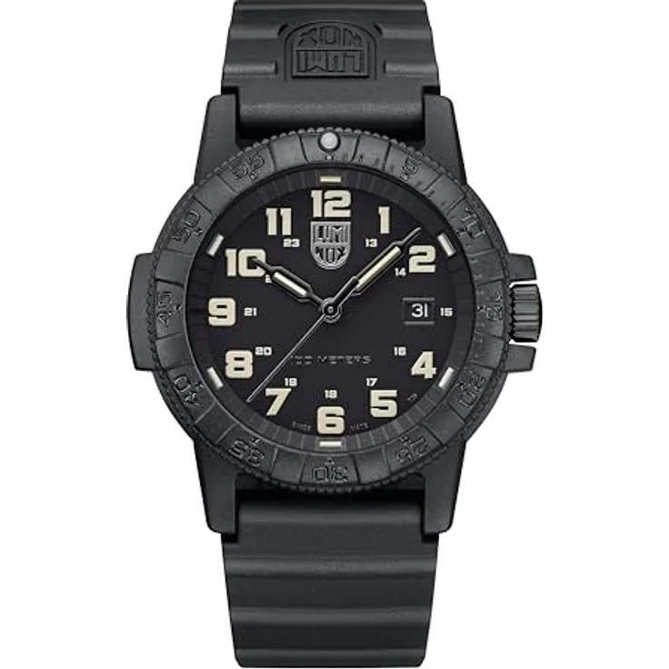 Luminox Herren Analog Quarz Uhr mit Kunststoff Armband XS.0330, schwarzes Gehäuse, wasserdicht bis 100m, schweizer Technologie – Bild 1