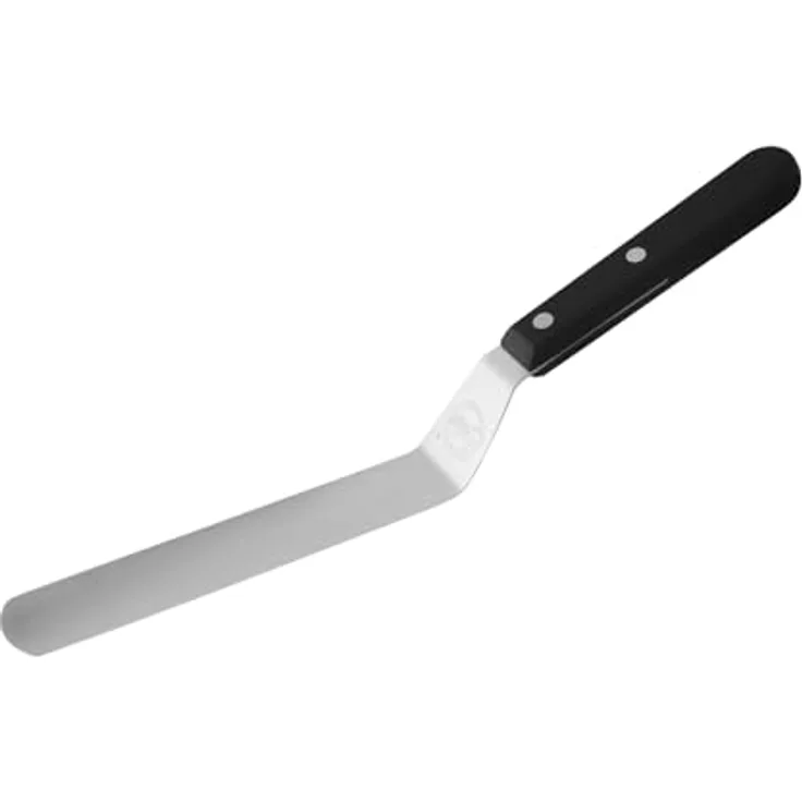 Sallys Winkelpalette aus rostfreiem Edelstahl mit Zweifach genietetem und ergonomisch geformtem Griff - Tortenzubehör zum Bestreichen und Verzieren von Torten (Kurz, 15 cm) - Kochzubehör