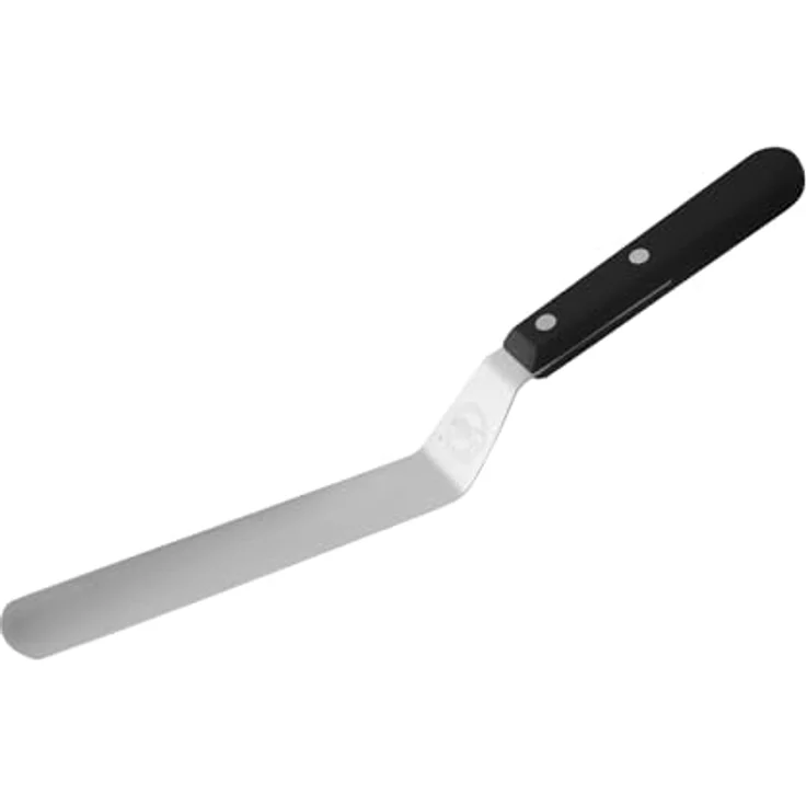 Sallys Winkelpalette aus rostfreiem Edelstahl mit Zweifach genietetem und ergonomisch geformtem Griff - Tortenzubehör zum Bestreichen und Verzieren von Torten (Kurz, 15 cm) - Kochzubehör – Bild 1