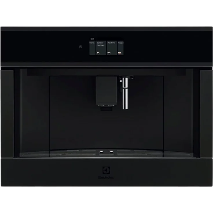 Electrolux Kaffeevollautomat, Barista-Qualität, großes Touch-Display, praktische Milchkanne, stilvolles Design, Dunkelgrau
