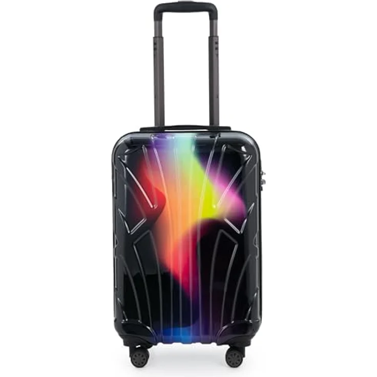 Suitline Handgepäckkoffer S1, Trolley 55x35x20 cm, 34 L, 4 gummierte Doppelrollen, TSA-Zahlenschloss, matte ABS-Hartschale – Bild 4