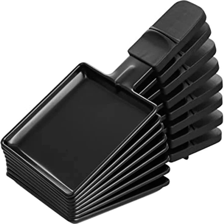 EMERIO 3in1 Raclette Station für bis zu 8 Personen, Grill Fondue, elektrisch, Temperaturregulierung, Bratfläche 38x37cm, Beleuchtung, 2200 Watt, platzsparend, Edelstahl, BPA frei, RG-128187, Schwarz – Bild 5