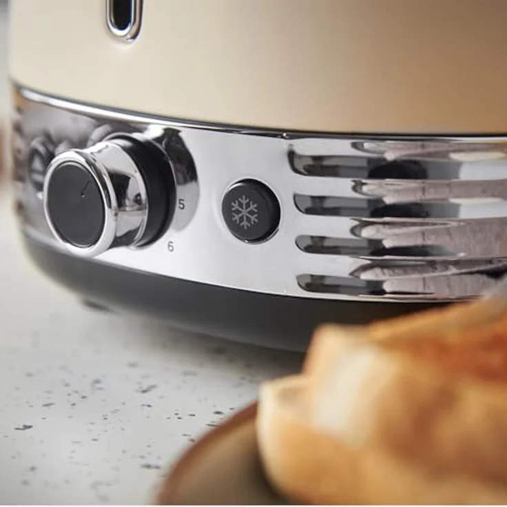 RUSSELL HOBBS Toaster Hanley Jasmine 28650-56, 2-Schlitz Toaster in Creme mit 900 W, Hebefunktion und 6 Bräunungsstufen – Bild 6