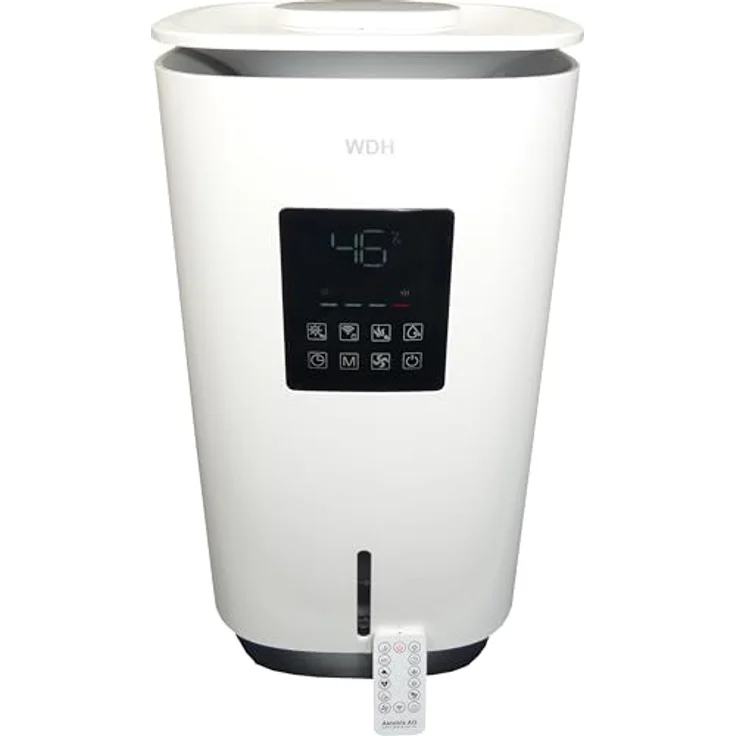 WDH Aktobis Luftbefeuchter WDH-SE2303 bis max. 800 ml/Stunde, WLAN und einem Aromafach, kalkiges Wasser geeignet – Bild 1