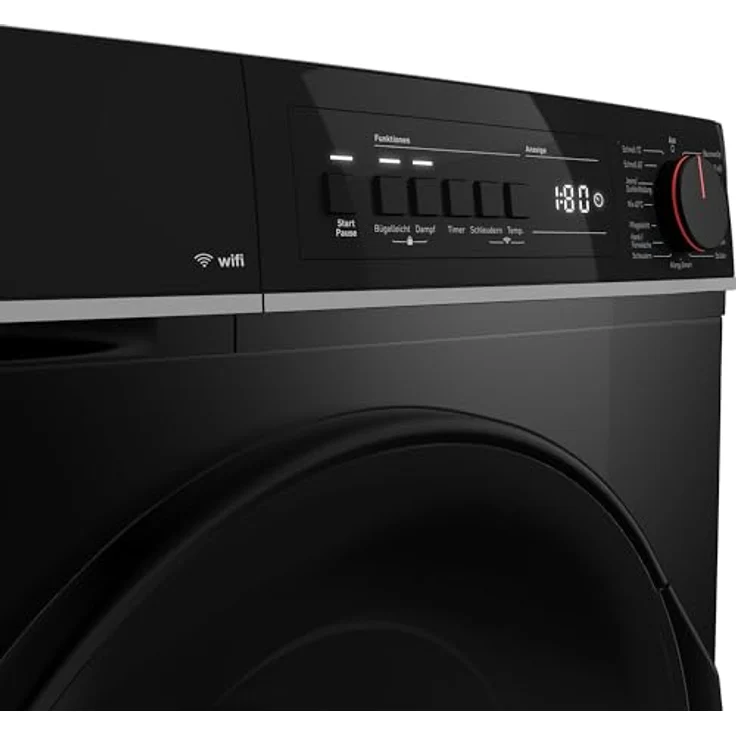 Sharp ES-PRO714BA-DE Waschmaschine, 7 kg, 1400 U/min, Schwarz, SoftTouch-Bedienung, AquaStop, 15 Programme, AllergySmart – Bild 6