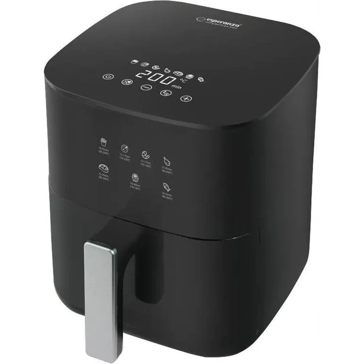 ESPERANZA Patate Fritte 3,5L Heißluftfritteuse, moderne Luftfritteuse mit 7 voreingestellten Programmen und Temperaturkontrolle