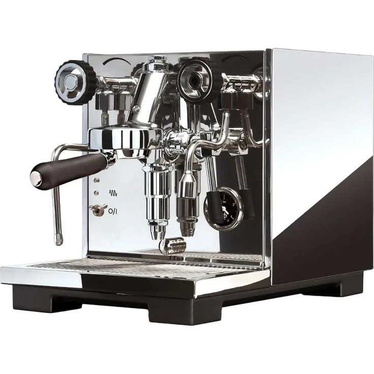 Eureka 1920 Siebträgermaschine Eureka Pura R Siebträger Kaffeemaschine - Edelstahl, Rotationspumpe, leise Kaffeeextraktion