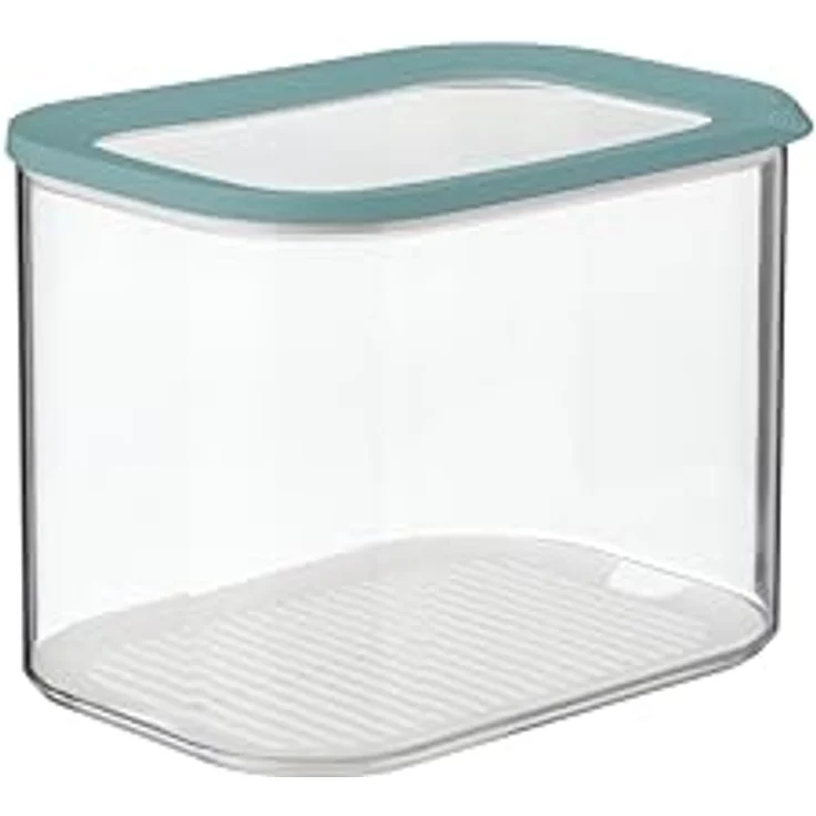 Mepal Transparente Vorratsdosen XL, rechteckige luftdichte Kunststoffbehälter mit 4500 ml, stapelbar in Nordic Green – Bild 1
