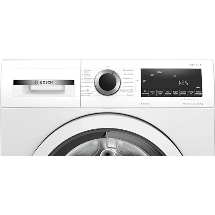 Bosch WNA13441, Waschtrockner, Energieeffizienzklasse E, Standgerät, Breite 60 cm, Geräuschemissionsklasse A, AutoDry, IronAssist, EcoSilenceDrive – Bild 10
