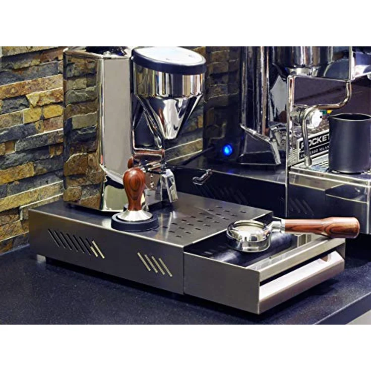 scarlet espresso | Sudschublade »Professionale« aus Edelstahl, 250 x 350 x 80 mm, für Kaffeesatz und Siebträger, leise und hygienisch – Bild 4