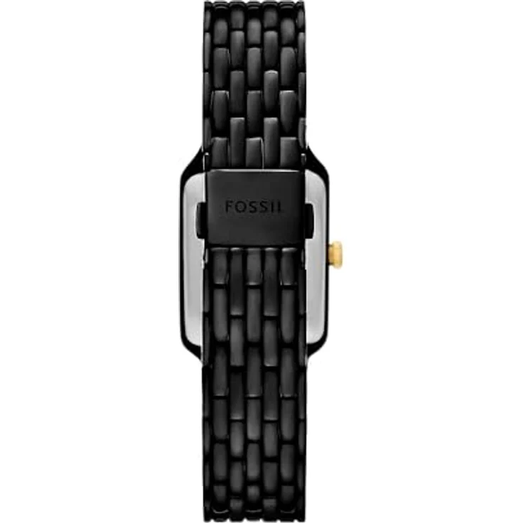 Fossil Damen Analog Quarz Uhr mit Edelstahl Armband ES5385, 23-mm-Gehäuse, schwarz – Bild 3