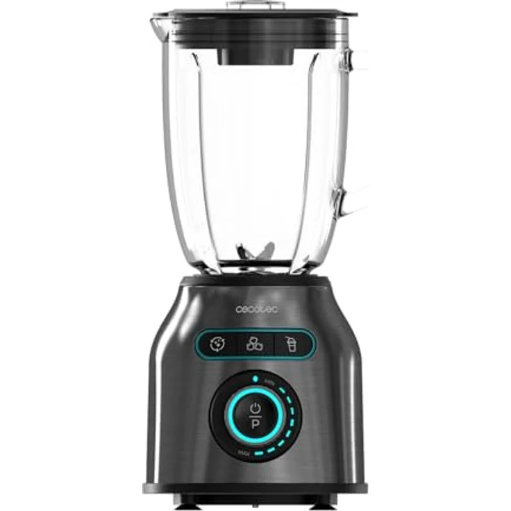 Cecotec Akku-Smoothie-Maker Power Black Titanium 2200MAX Smooth, leistungsstarker Standmixer in Schwarz mit hohem Fassungsvermögen – Bild 1