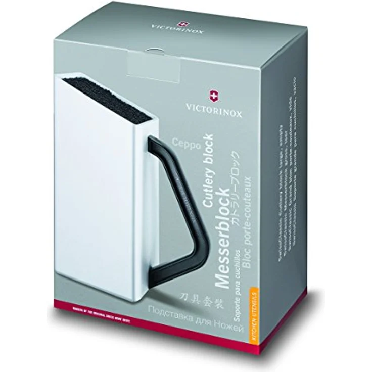 Victorinox Swiss Classic Messerblock ohne Inhalt, Messer-Aufbewahrung, Kompaktes Design, weiss – Bild 3