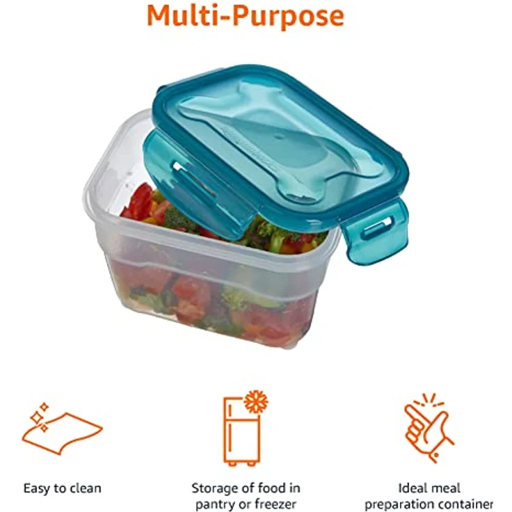 AmazonBasics Airtight Food Storage Containers Set, 3 x 1.0 Liter – Bild 4