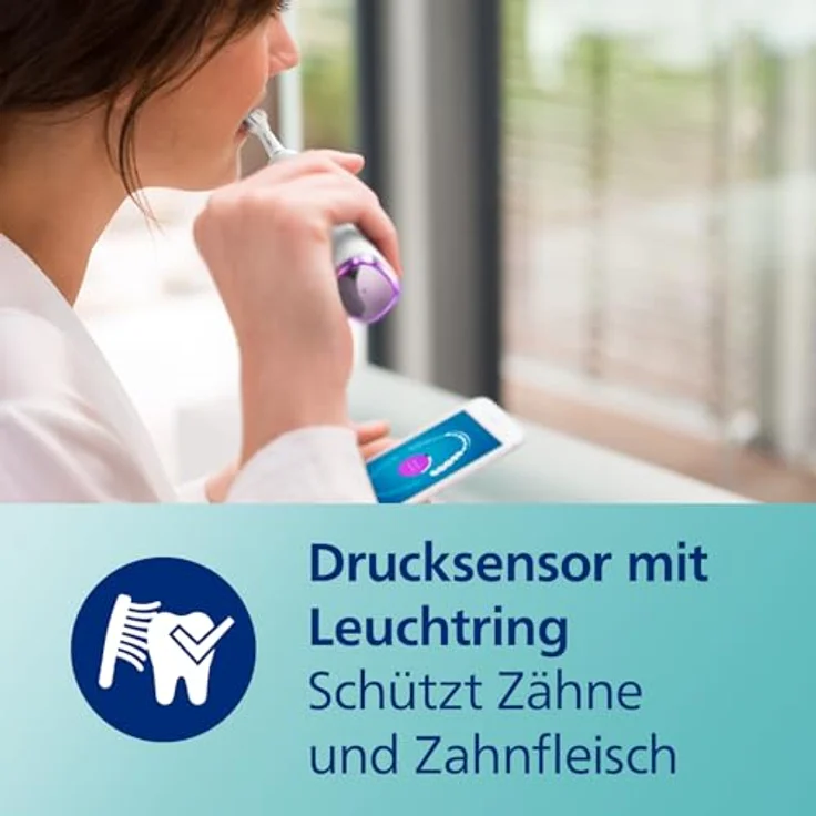 Philips Sonicare DiamondClean Smart 9400 HX9917-88 Schall-Zahnbürste für Erwachsene 336 h Weiß – Bild 6
