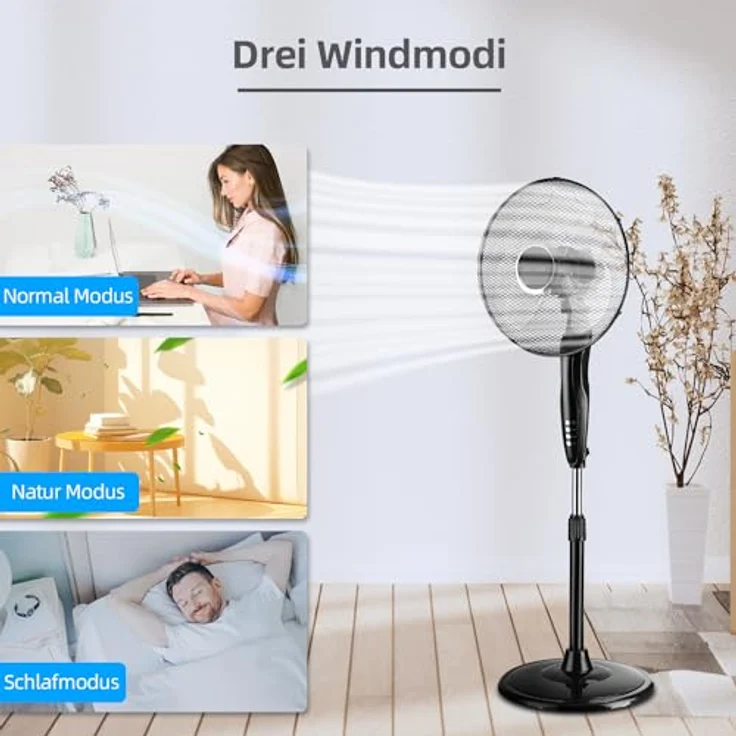 BE COOL BC16SFRC Standventilator 40cm – Bild 4