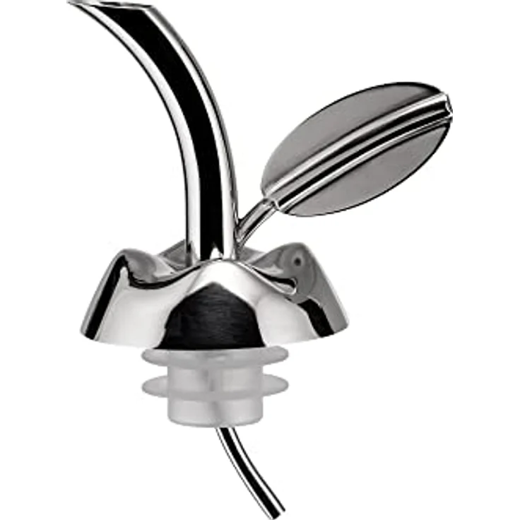 Alessi Ausgiesser für Ölflaschen Edelstahl glänzend poliert, thermoplastisches Harz, 3.2 x 10 x 15 cm – Bild 2