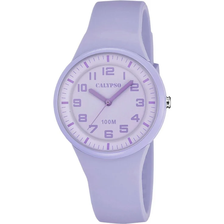 CALYPSO WATCHES Quarzuhr Trendy K5851/5, Damenuhr analog, lila Gehäuse, wasserdicht bis 10 bar – Bild 1