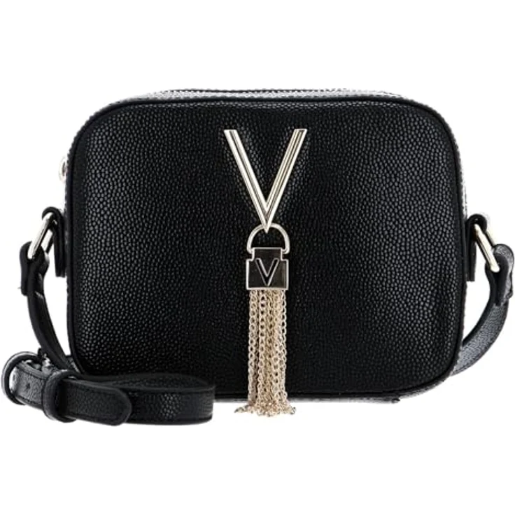 VALENTINO BAGS Umhängetasche Divina, Crossover Bag in Nero / Gold, verstellbarer Schulterriemen und geräumiges Hauptfach – Bild 2