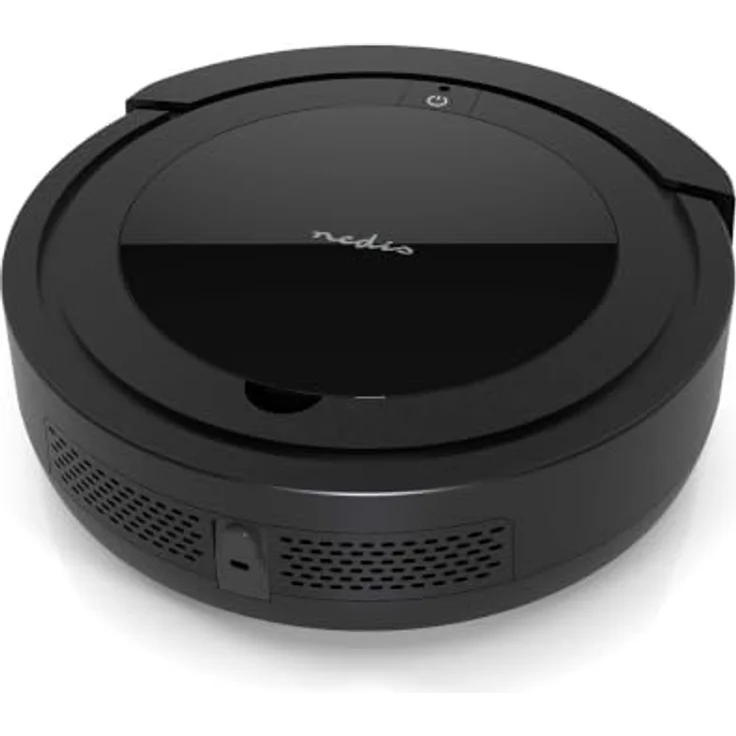 Nedis VCRO300BK, Beutelloser Saugroboter 3-in-1 mit Kehren, Saugen und Trockenwischen, Schwarz – Bild 1