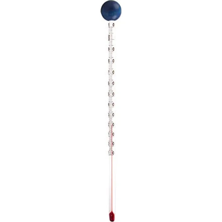 Teethermometer 24cm mit Kugel Teewasserthermometer 110 Grad Teezubreitung Teezubehör Thermometer (Blau)