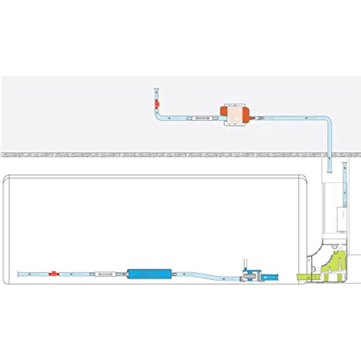 Vaillant MiniAqua, Kondensatpumpe für Klimaanlagen, kompakt und effizient, 100 mm x 50 mm, 0,2 kg – Bild 4