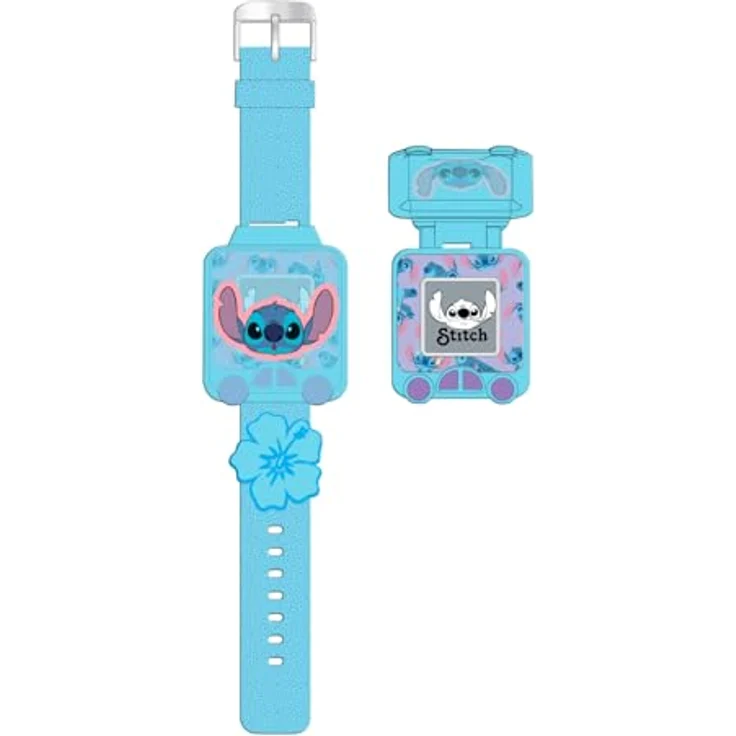 Kids Licensing Digitale Armbanduhr LAS4163 für Kinder, Automatik, mit Kunststoffarmband, Stitch Design