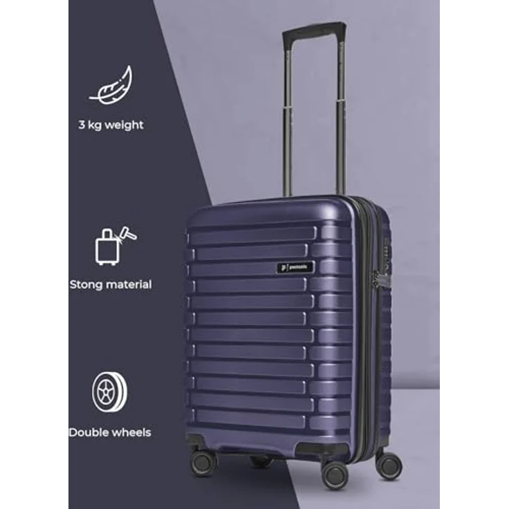 Pactastic THE CABIN, Kabinentrolley S 55 cm mit Dehnfalte, lila, 100% Polypropylen – Bild 7
