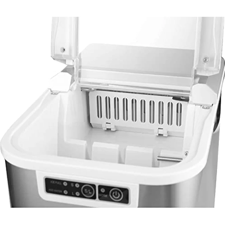 Steinborg SB-520 Eiswürfelmaschine, 12 kg in 24h, 2,2L, edelstahl – Bild 6