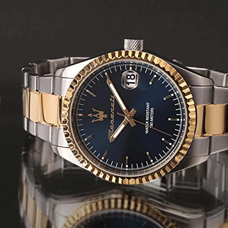 Maserati Herren Uhr Competizione Analog Edelstahl silber gold UMAR8853100027 – Bild 6