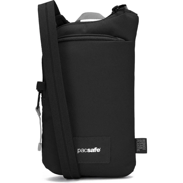 "Pacsafe Umhängetasche Go Tech Crossbody Bag, schwarz, mit RFID Blocker-Schutz und stichfestem Reißverschluss" – Bild 1