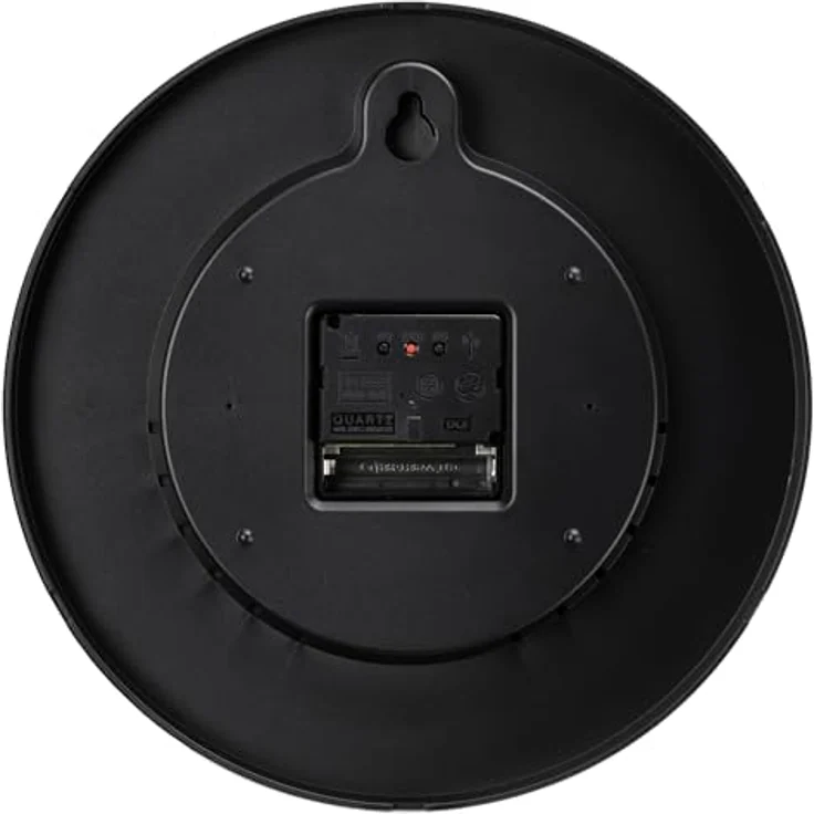 Kienzle Funkwanduhr 25 cm Roségold/Schwarz, DCF-Zeiteinstellung, Geräuschlos, Aluminiumrahmen – Bild 5