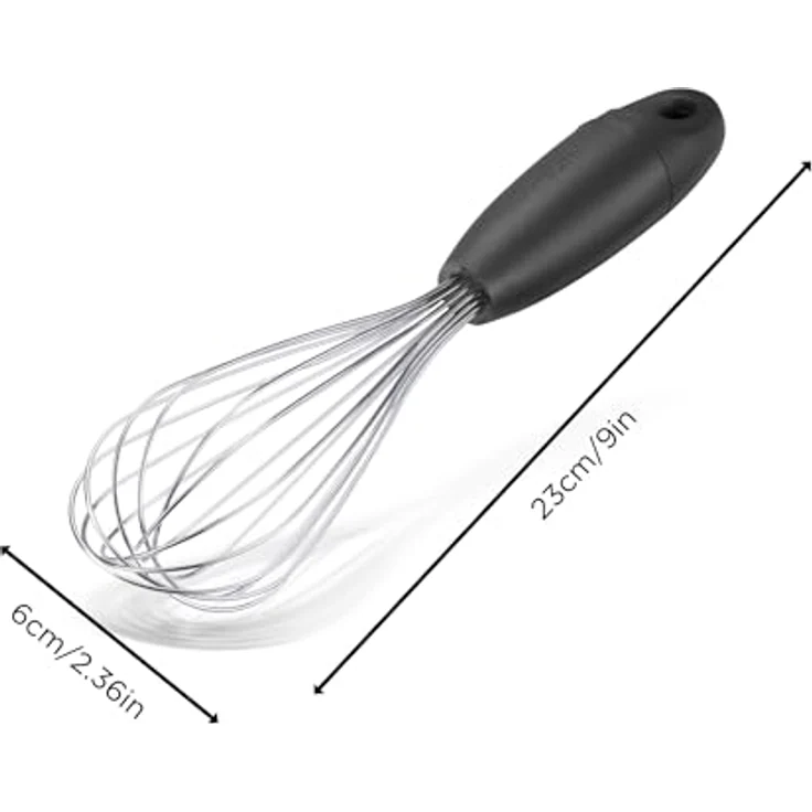 Dreamfarm Mini Flisk, 3-in-1 Schneebesen, faltbar, Schwarz - 23 cm, Edelstahl, BPA-frei, spülmaschinenfest – Bild 2