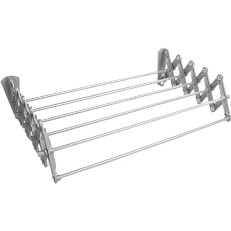 ABJ Wäschetrockner, wandmontiert und klappbar, grau, 60 cm  – Bild 1