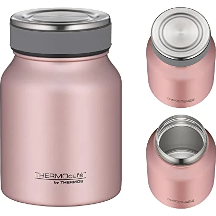 ThermoCafé by THERMOS Thermobehälter für Essen, Edelstahl Rosé Gold 500ml - Isolier-Speisegefäß für Suppe oder Müsli, dicht, spülmaschinenfest, 9 Stunden heiß, 14 Stunden kalt, BPA-Free - 4077.284.050 – Bild 2