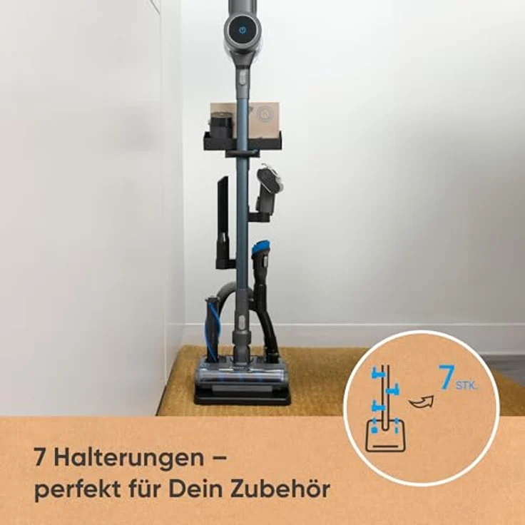 hoogo orga-nicer ST007 Universal-Standhalterung für Akku-Staubsauger jeder Marke mit Saugrohren von 32 mm bis 46 mm Ø – Bild 4