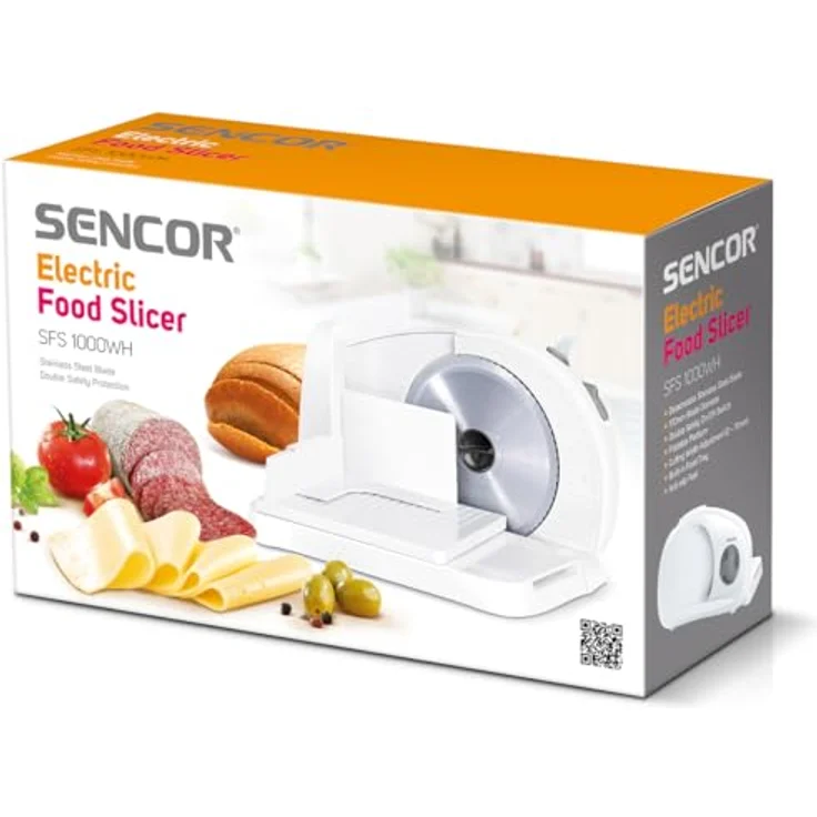 Sencor Elektrische Aufschnittmaschine aus Edelstahl 100W – Bild 5