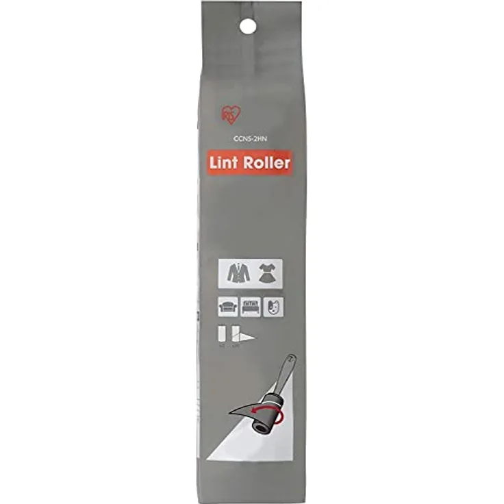 Iris Ohyama, 2 x 60 Blatt Nachfüllpack, Tierhaar, Adhäsiv, Rubuste et Kleidung, Vorhänge, Sofas - Handy Lint Roller CCNS-2HN - Schwarz