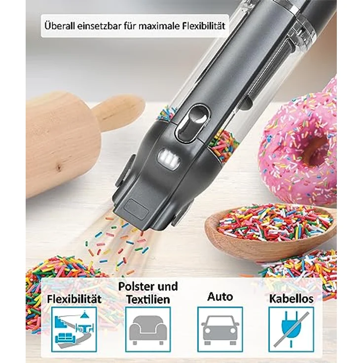 Genius Invictus ONE 3.0e Handstaubsauger 5 TLG. Zubehörset – Staubset für Invictus One 3.0e, Flexibl Soft-Bürste, Abstaub-Bürste, Flexiblefugendüse, Dreieck-Bodendüse, mit KFZ-Adapter – Bild 4