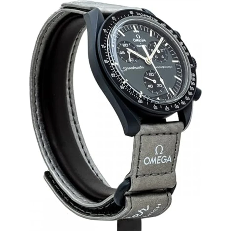 Swatch Chronograph Mission to Mercury Bioceramic MoonSwatch, grau mit VELCRO©-Armband – Bild 5