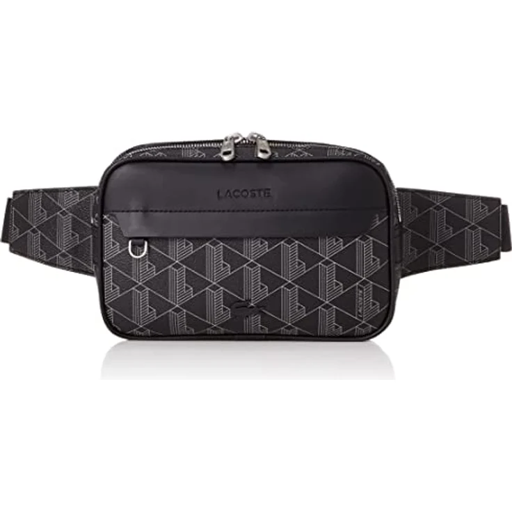 Lacoste The Blend Waist Bag, Umhängetasche mit verstellbarem Gurt, 23 x 15,5 x 5 cm, Monogramm-Aufdruck – Bild 4