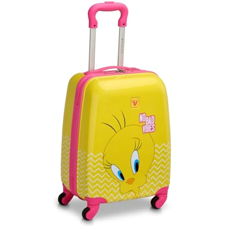 RONCATO Looney Tunes Kabinen-Trolley 44x32x22 cm, 27 L, Tweety Design, 4 Drehrollen, leicht 1.9 kg