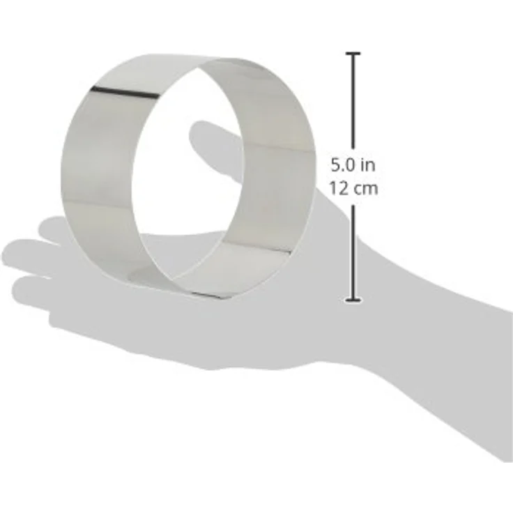 Ibili Clasica Dessertring, Tortenring, Kuchenring, rund, 12 cm Durchmesser, 6 cm Höhe, 1 Stück – Bild 4