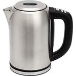 Amazon Basics Edelstahlwasserkocher mit Digitalanzeige, Strix-Controller, Warmhaltefunktion, Temperaturregelung, 1,7 l (EU-Stecker), Silber